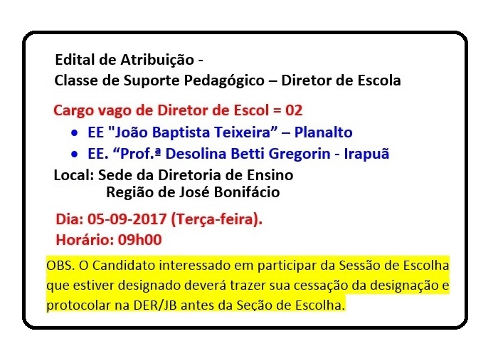 Atribui O Diretor Diretoria De Ensino Da Regi O De Jos Bonif Cio