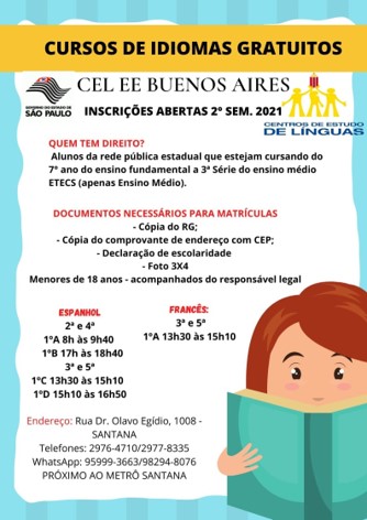 Cursos gratuitos de Idiomas: matrícula grátis