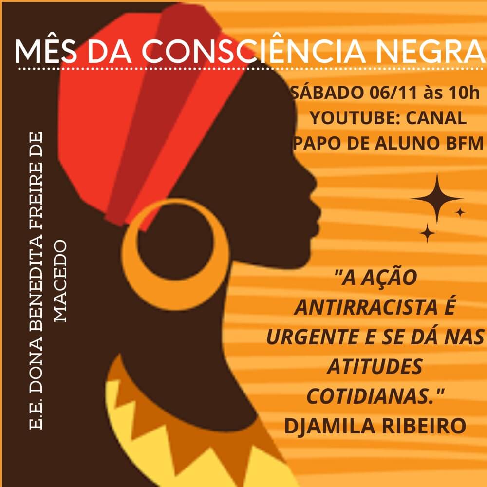Exposição dos trabalhos dos nossos alunos da EE Dona Benedita Freire de Macedo sobre o Dia da Consciência Negra