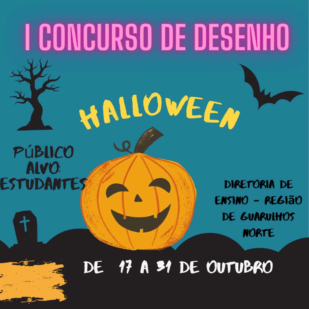I Concurso de Desenho Halloween 2023 – Diretoria de Ensino – Região de  Guarulhos Norte