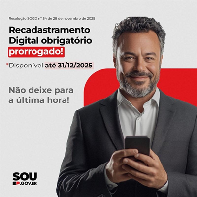 Recadastramento Digital 2025 Prorrogado