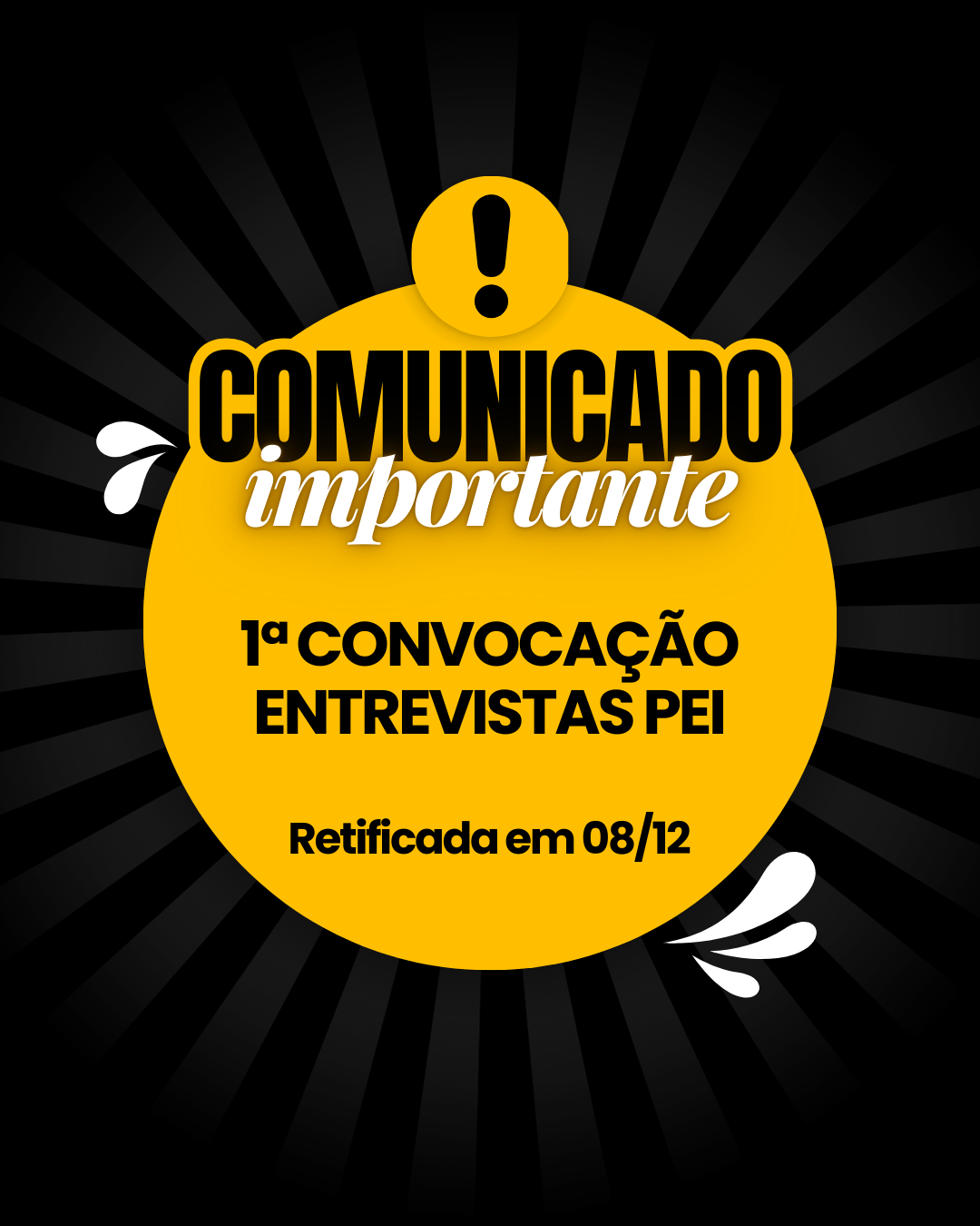 Convocação Entrevistas PEI