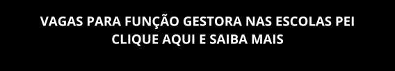 VAGAS PARA FUNÇÃO GESTORA NAS ESCOLAS PEI - CLIQUE AQUI E SAIBA MAIS
