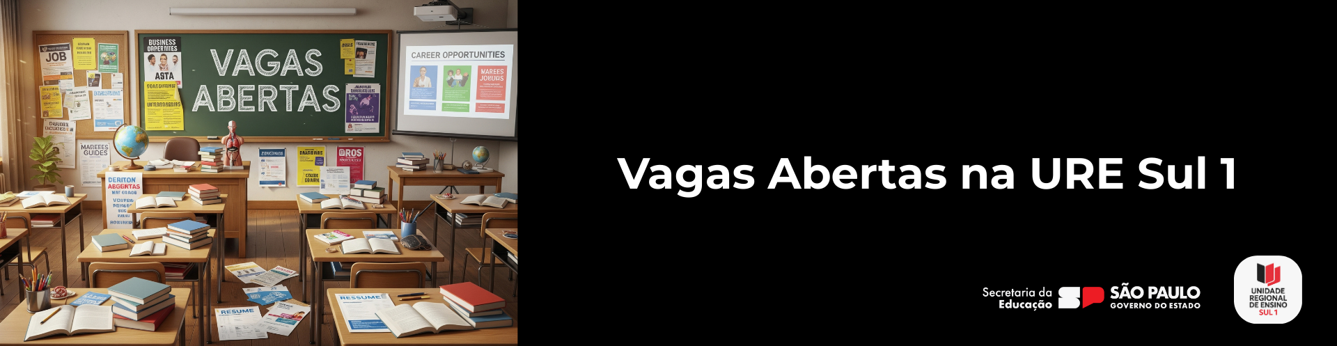 Vagas Abertas - URE Sul 1